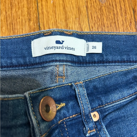 Vineyard Vines Jeans Womens Size 26 Blue High Rise Straight Stretch Denim Ankle - Picture 3 of 10